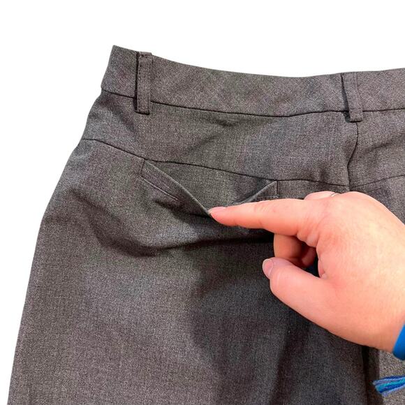 Old Navy Womens Dress Pants Straight Leg Stretch Career Solid Gray Size 10 Short - Picture 6 of 8